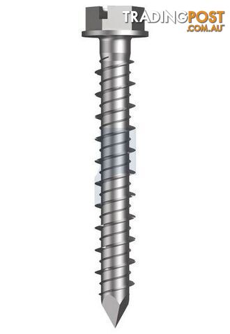 R1000 Hours Protective Coat Finish TX-Con Screw Anchor Hex Slot Concrete Hobson