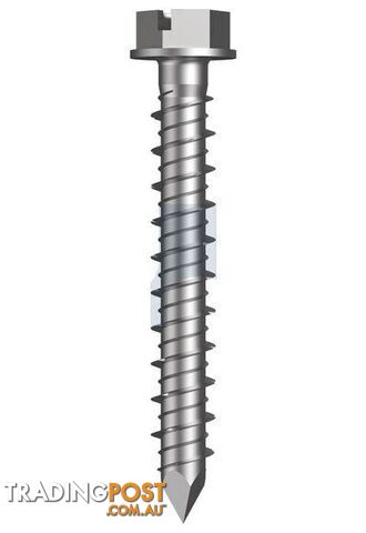 R1000 Hours Protective Coat Finish TX-Con Screw Anchor Hex Slot Concrete Hobson