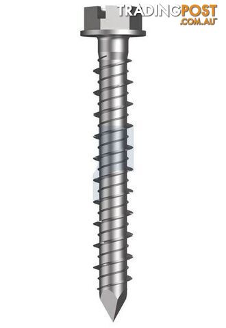 R1000 Hours Protective Coat Finish TX-Con Screw Anchor Hex Slot Concrete Hobson