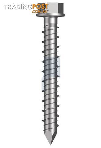 R1000 Hours Protective Coat Finish TX-Con Screw Anchor Hex Slot Concrete Hobson