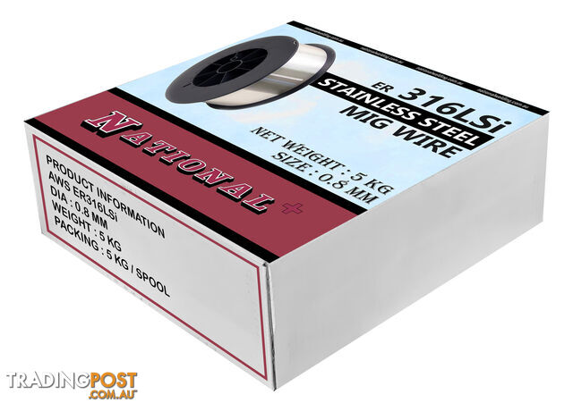 MIG Wire 316LSi 0.8mm 5kg Stainless Steel MW31608200