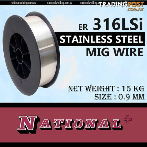 MIG Wire 316LSi 0.9mm 15kg Stainless Steel MW31609300S - photo 2 of 3