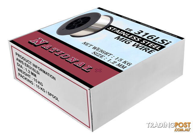 MIG Wire 316LSi 1.2mm 15kg Stainless Steel MW31612300