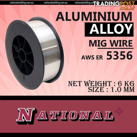 Aluminium 5356 Mig Wire 1.0mm 6KG MW53561.0300 - photo 2 of 3