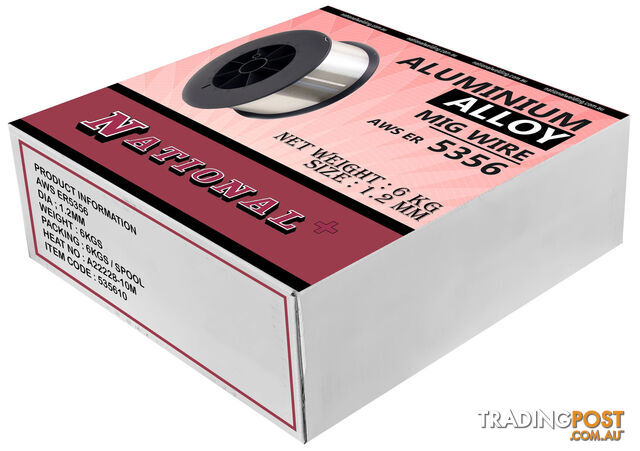 Aluminium 5356 Mig Wire 1.2mm 6KG MW53561.2300