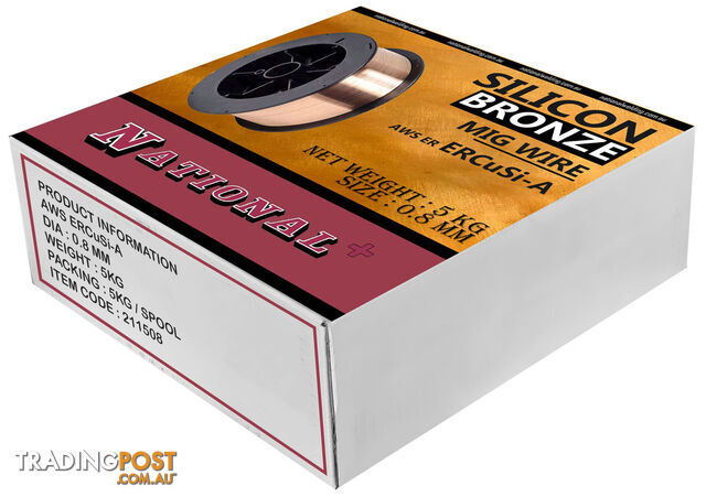 Silicon Bronze (ERCuSi-A) MIG Welding Wire 0.8mm x 200mm 5kg MWSB08200