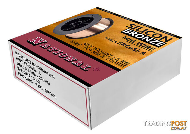 Silicon Bronze (ERCuSi-A) MIG Welding Wire 0.9mm x 200mm 5kg MWSB09200