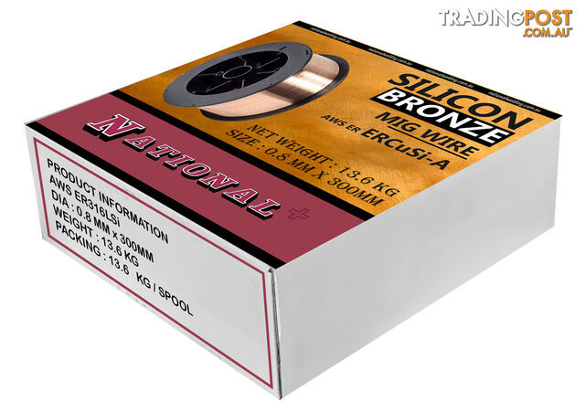 Silicon Bronze (ERCuSi-A) MIG Welding Wire 1.0mm x 300mm 13.6kg MWSB10300
