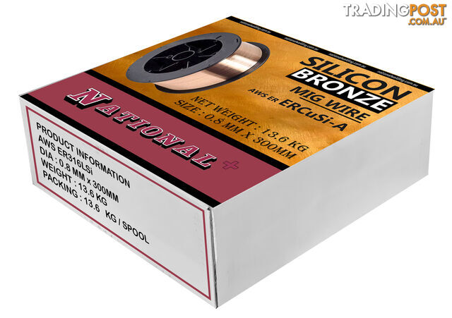 Silicon Bronze (ERCuSi-A) MIG Welding Wire 1.2mm x 300mm 13.6kg MWSB12300