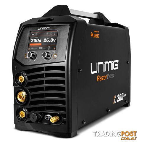 Unimig Single And Double Pulse 200A Synergic Mig/Stick/Tig Welder U11003K