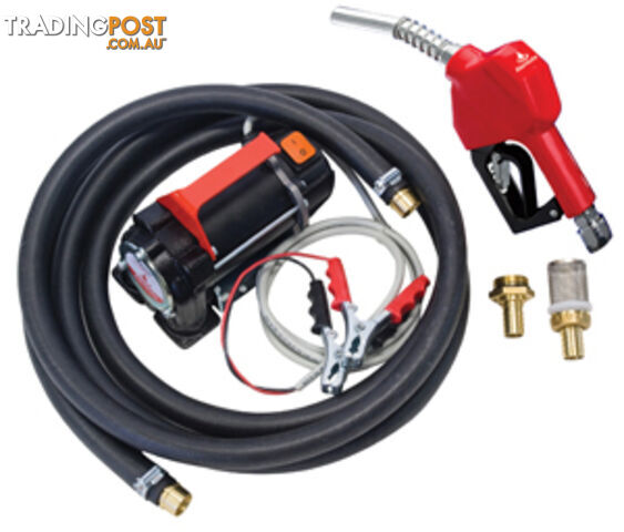 Refuelling Kit 12V Portable With Auto Shut Off Nozzle 50L/min