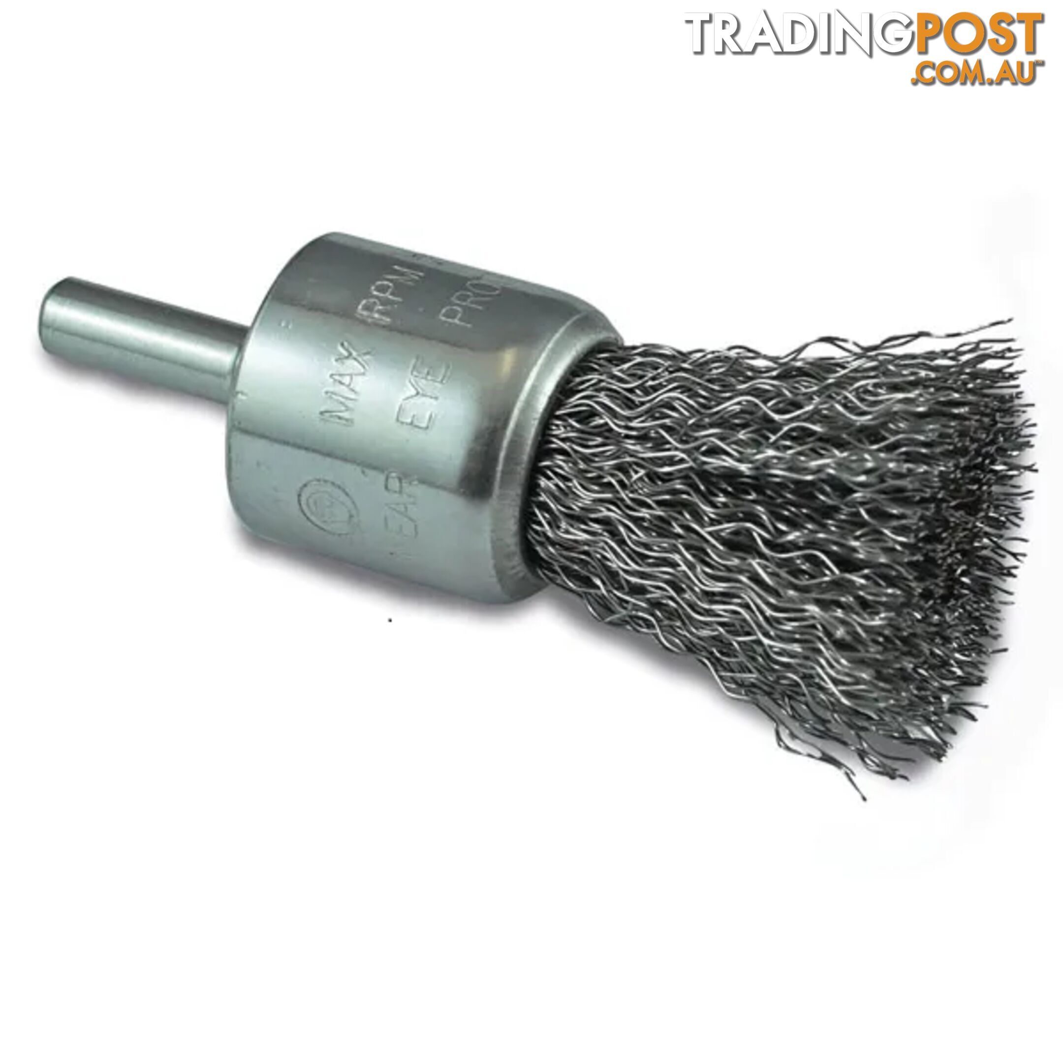 Crimp Wire End Brush Steel High Speed 12mm 1/4" Round Shank ITM TM7013-012
