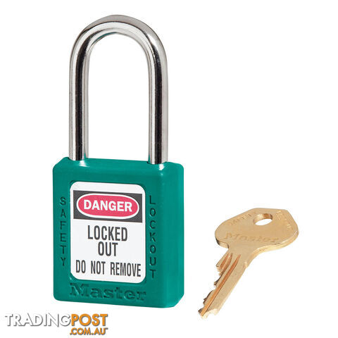 Teal Zenex Safety Padlocks 38mmX38mm Masterlock 410TEAL