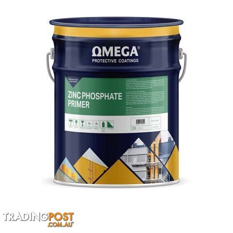 Zinc Phosphate Primer Dark Grey 20L Omega O-ZPPDG20L