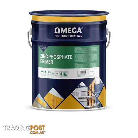 Zinc Phosphate Primer White 20L Omega O-ZPPW20L