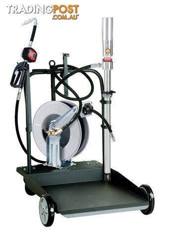 EL Series Mobile 205L Oil Transfer Kit with Meter & Hose Reel Alemlube O30070