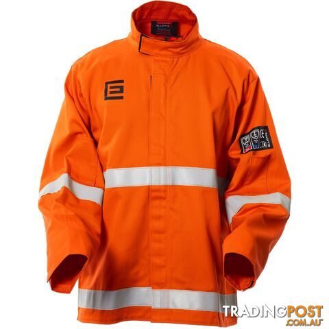 High Visibility Orange Welding Jacket with Reflective Trim Size MED Elliotts...