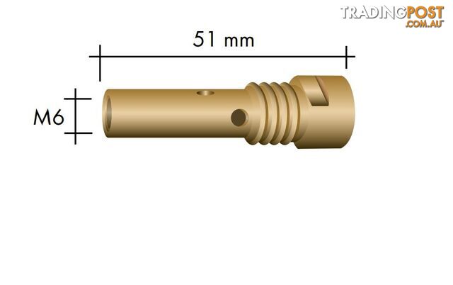 Abimig 255 Tip Holder M6 Thread Binzel P004.D624.5 Pkt of 5