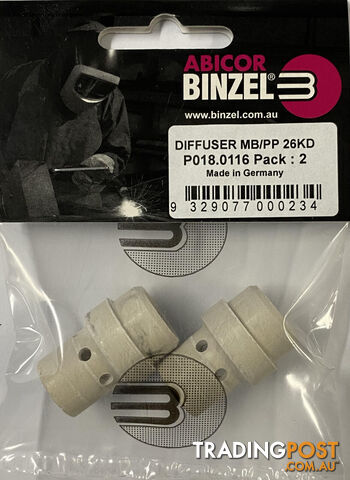 Diffuser MB/PP 26KD Binzel P018.0116 Pack-2