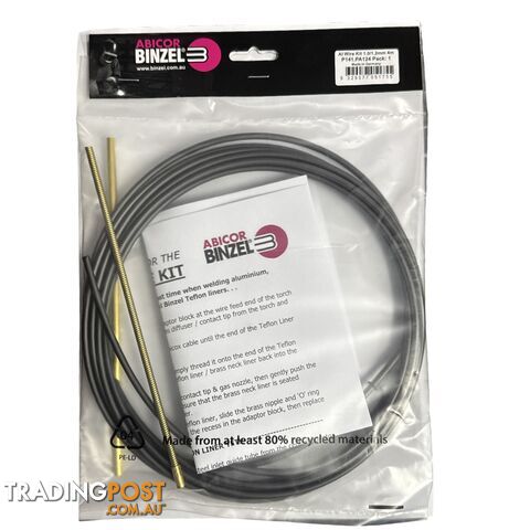 Al Wire Kit 1.0/1.2mm 4m Binzel P141.PA124