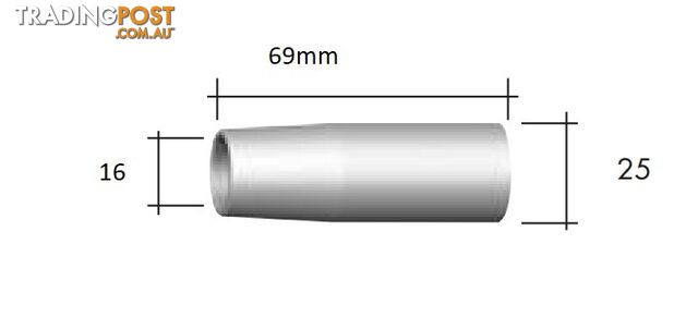 Abimig 355 Gas Nozzle Tap Binzel P145.D022 Pack of 2