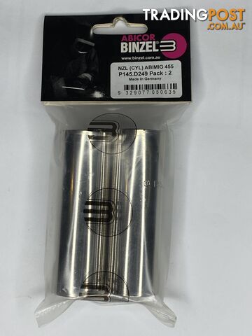 Abimig 455 Gas Nozzle Cylindrical Binzel P145.D249 -Pkt:2