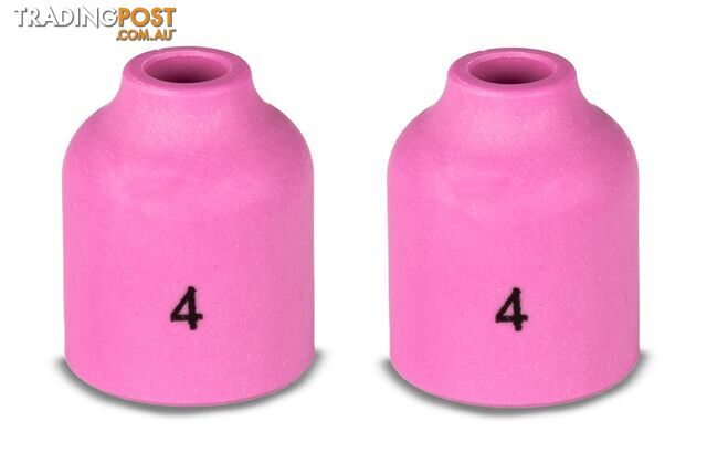 Gas Lens Ceramic Cup 4-6mm For Size 9/20 Tig Torch Unimig P53N58 Pack of 2
