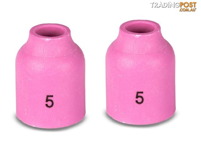 Gas Lens Ceramic Cup 5-8mm For Size 9/20 Tig Torch Unimig P53N59 Pack of 2