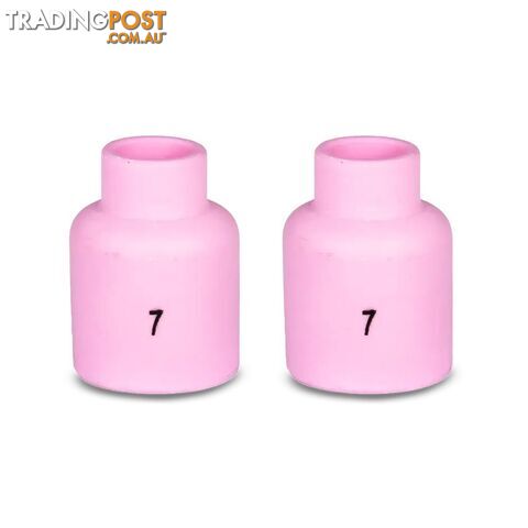 17/18/26 Series TIG Short Gas Lens Ceramic Cups Size 7 Unimig P54N15SW