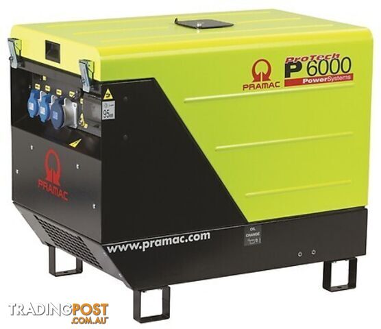 Diesel Generator 230v 50Hz Electric Start Pramac P6000