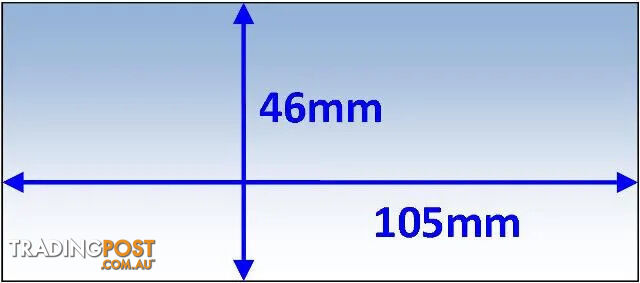 Inner Cover Lens 105 x 46mm Weldclass P7-CL10546-5 Pkt of 5