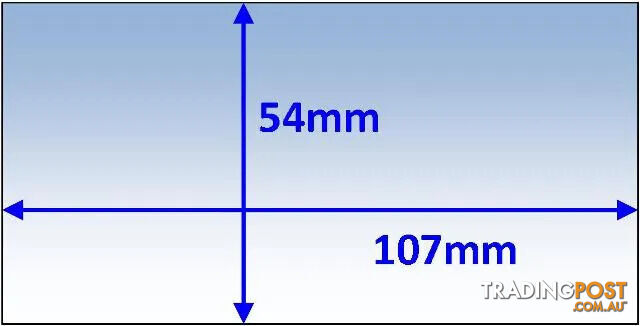 Inner Cover Lens 107 x 54mm Weldclass P7-CL10754-5 Pkt of 5