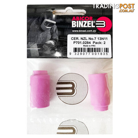 Cer Nozzle No.7 13N11 Abicor Binzel P701.0284 - Pack of 2