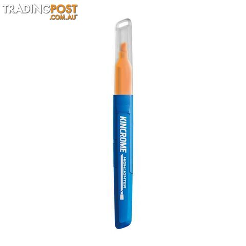 Highlighter Marker Chisel Tip Orange Each Kincrome K11763