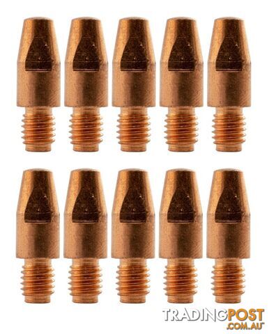 Contact Tips 0.9mm x M8 10mm Binzel Style 36/38/500 Unimig PCT0005-09 Pack Of...
