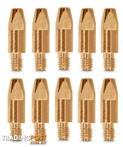 Contact Tips 0.9mm x M6 8mm Binzel Style 24/25/36 Unimig PCT0009-09 Pack Of 10