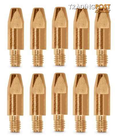 Contact Tips 1.0mm x M6 8mm Aluminium Binzel Style 24/25/36 Unimig PCTAL0009-10...