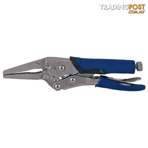 Locking Pliers Long Nose 165mm With TPR Rubber Grip 165mm ITM TM603-402