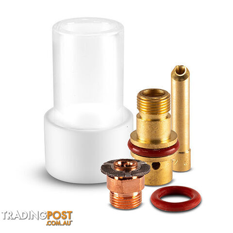 Pyrex Long Fat Boy Gas Lens Kit 3.2mm PGLFBK172632L Unimig