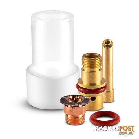 Pyrex Long Kit 1.6mm Long For TIG Torch 9/20 Unimig PGLK92016L