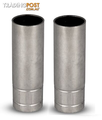 Gas Nozzle Cylindrical Binzel Style 15 Unimig PGN15CYL Pack of 2