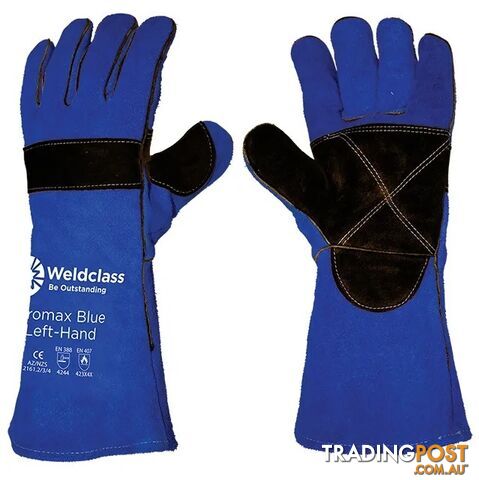 Weldclass Promax Blue 400mm Left Hand Welding Gloves WC-01777