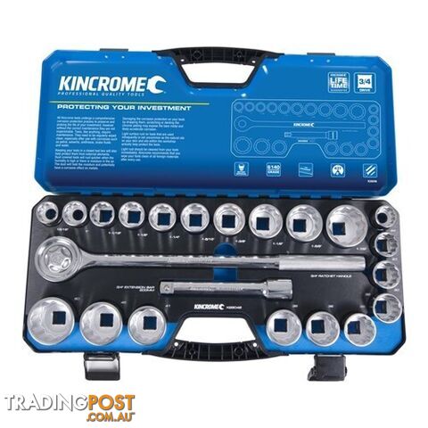 Socket Set 22 Piece 3/4" Drive - Metric & Imperial Kincrome K28046