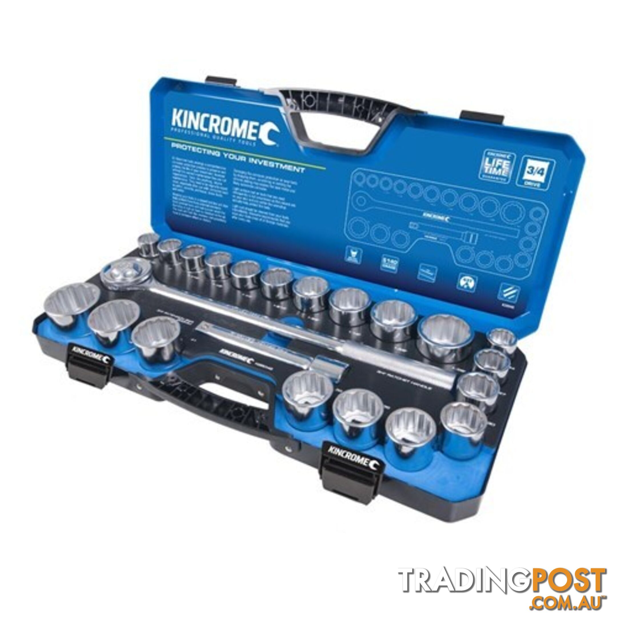 Socket Set 22 Piece 3/4" Drive - Metric & Imperial Kincrome K28046