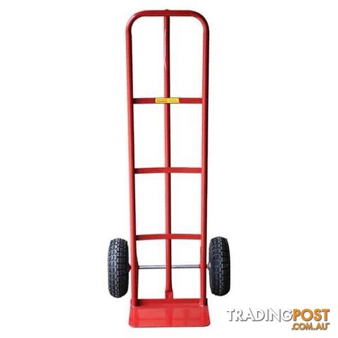 Red P Handle Puncture Proof Hand Trolley Richmond Wheel & Castors PHR201
