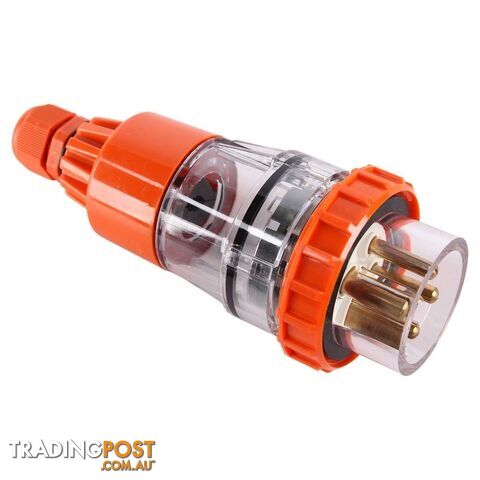 20 Amp 4 Pin IP66 Straight Plug PLS3PH420