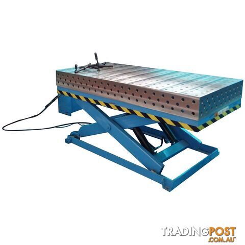 3D Welding Table With Hydraulic Scissor Lift 2400mm X 1200mm X 100mm 16YY2412