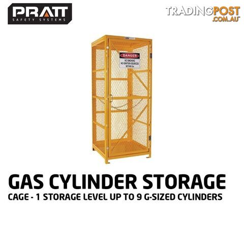 Gas Cylinder Storage Cage 1 Storage Level Up To 9 G-Sized Cylinders Pratt...