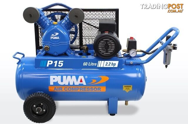 Air Compressor Dependable Performance 60 Litre Puma PU P15 240V