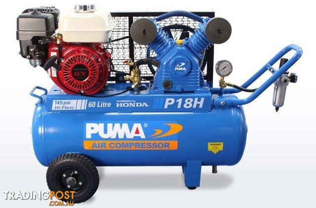 Air Compressor 60 Litres Honda Petrol Puma PU P18H